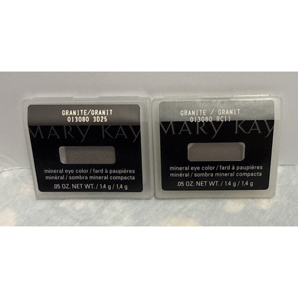 Lot Of 2 Mary Kay Mineral Eye Color GRANITE 013080 Discontinued New Eye Shadow